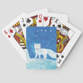 Illustratie kleine poolvos (Vulpes lagopus) Pokerkaarten (Achterkant)