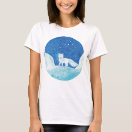 Illustratie kleine poolvos (Vulpes lagopus) T-shirt