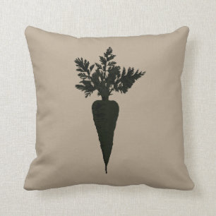 Illustratie kleurblok voor wortel Accent Pillow Kussen