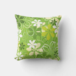 Illustratie kleurrijke kunst Natuur Floral Pattern Kussen