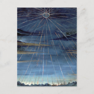 illustratie komeet boek Mitternachtssonne Briefkaart