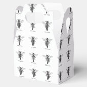 Illustratie koningin bij klassieke tekening bedankdoosjes (Geopend)