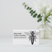 Illustratie koningin bij klassieke tekening visitekaartje (Staand voorkant)