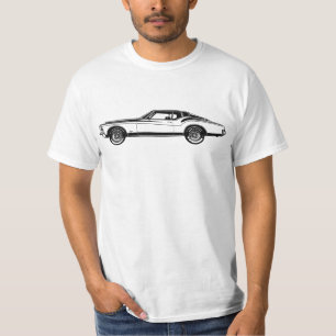 Illustratie kunst Buick Riviera GS 1971 zijde T-shirt