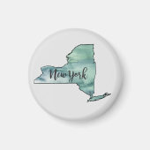 Illustratie kunst van de staat New York Magneet (Voorkant)