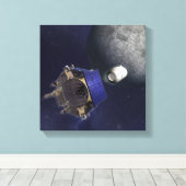 Illustratie kunstenaar canvas afdruk (Insitu (Houten vloer))