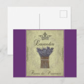 Illustratie lavender nr. 2 briefkaart (Voorkant / Achterkant)