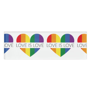 Illustratie LGBT-liefde is liefde Naambadge