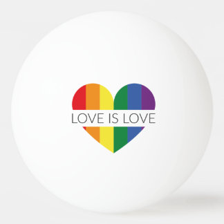 Illustratie LGBT-liefde is liefde Pingpongballen