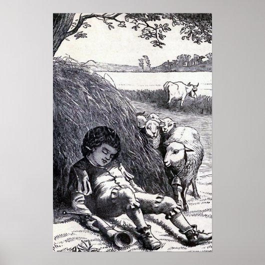  illustratie "Little Boy Blue" Poster (Voorkant)