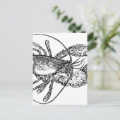 illustratie Lobster Briefkaart (Staand voorkant)