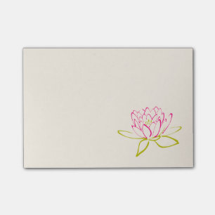 Illustratie Lotus Flower/Water Lily Post-it® Notes