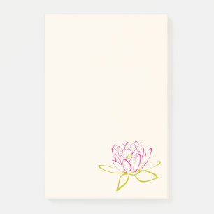 Illustratie Lotus Flower/Water Lily Post-it® Notes