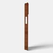 Illustratie mahogany Red Wood Grain Monogram Case-Mate iPhone Case (Achterkant / Rechts)