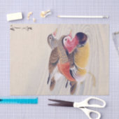  illustratie: Mandarijn eend Tissuepapier (Craft)