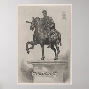 Illustratie Marcus Aurelius beeld (1889) Poster
