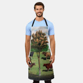 Illustratie  melkkoe schort (Gedragen)