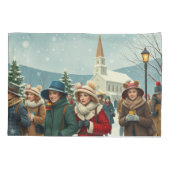 illustratie Mensen die de kerk verlaten Kussensloop (Achterkant)