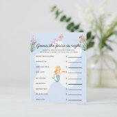 Illustratie Mermaid Baby shower Game (Staand voorkant)