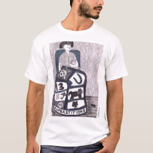 Illustratie met bijgelovige symbolen en items t-shirt