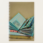 Illustratie met boekenliefhebber planner (Voorkant)