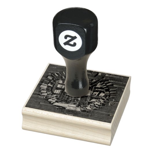 Illustratie met boekenliefhebber rubberstempel (Stempel)