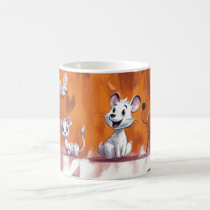 illustratie met cartoonstijl baby jungle a koffiemok