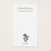 Illustratie met fijne bladeren die beeldschermkaar visitekaartje (Voorkant)