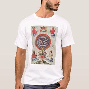 Illustratie met Hermetische filosofie van T-shirt