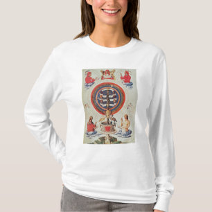 Illustratie met Hermetische filosofie van T-shirt
