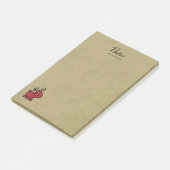 Illustratie met rode kerstrenrendieren post-it® notes (Schuin)