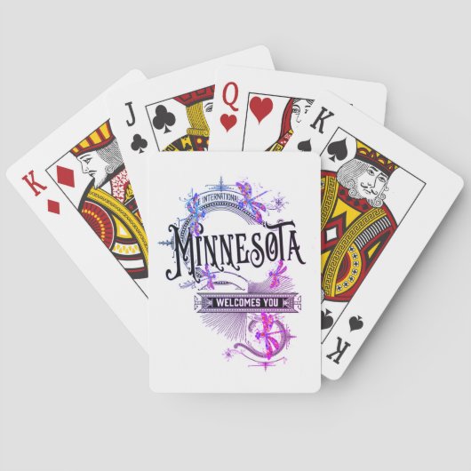 illustratie minnesota-spelkaarten pokerkaarten (Achterkant)