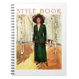 Illustratie Mode Stijl boek Notitieboek