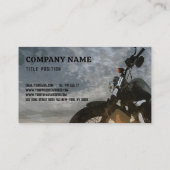 Illustratie motorfiets visitekaartje (Achterkant)