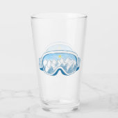 Illustratie Mountain Ski Goggles Glas (Achterkant)