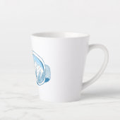 Illustratie Mountain Ski Goggles Latte Mok (Rechts)