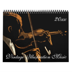  illustratie Musici en Muziekthema's Kalender