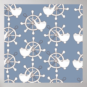  illustratie naadloos patroonwiel en tu poster