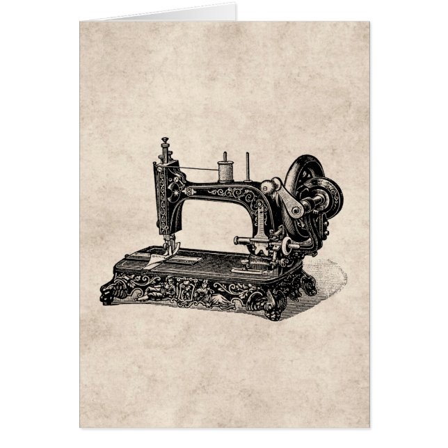  illustratie naaimachine 1800s (Voorkant)