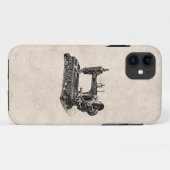 illustratie naaimachine 1800s Case-Mate iPhone case (Achterkant (horizontaal))