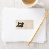 illustratie naaimachine 1800s etiket (Insitu)