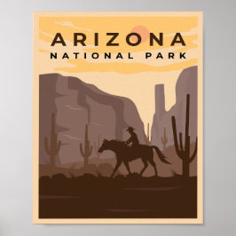 Illustratie nationaal park  Arizona Poster