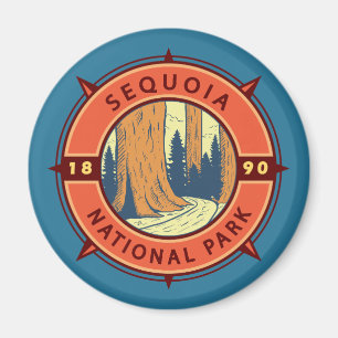 Illustratie nationaal park Sequoia Magneet
