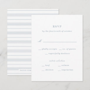 Illustratie Nautical RSVP-kaart Knot - blauw