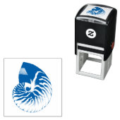 Illustratie Nautilus Shell Zelfinktende Stempel (In situ)