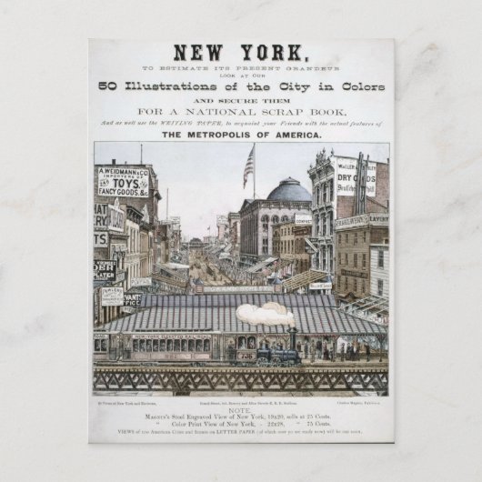  illustratie New York Briefkaart (Voorkant)