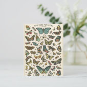 Illustratie nos bons papillons briefkaart (Staand voorkant)