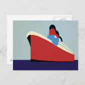 Illustratie  oceaanringing briefkaart (Voorkant / Achterkant)