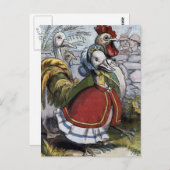  illustratie "Old Moeder Goose" Briefkaart (Voorkant / Achterkant)