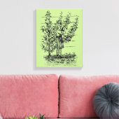  Illustratie Oude gardeneraangepast Canvas Afdruk (Insitu (Woonkamer))